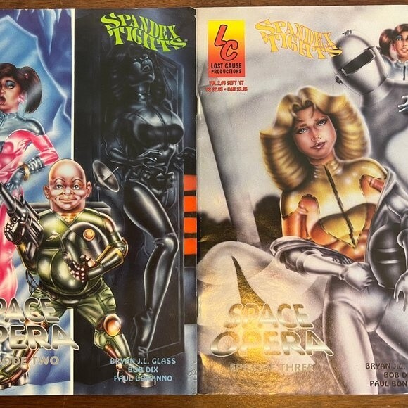 Vintage 1997 Spandex Tights Space Opera Episode 2 & 3 - Picture 1 of 3